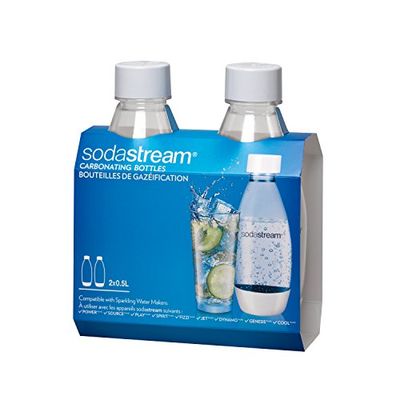 SodaStream 0.5L Fuse Carbonating Bottles-Twin Pack, White $10.98 (Reg $12.99)