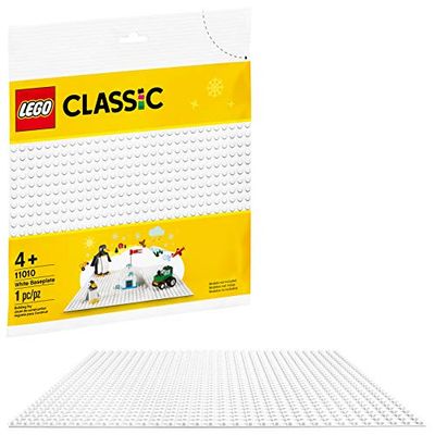 LEGO Classic White Baseplate 11010 Creative Toy for Kids, Great Open-Ended Imaginative Play for LEGO Builders, New 2020 (1 Piece) $7.95 (Reg $9.99)