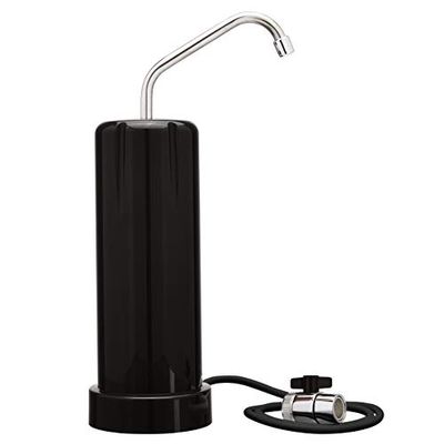 AmazonBasics Countertop Filtration System | 30,000 Gallons, Chlorine, Taste and Odor Reduction, Black Finish $46.94 (Reg $76.16)