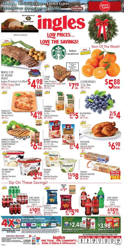 Ingles (GA, NC, SC, TN) Weekly Ad Flyer December 8 to December 15