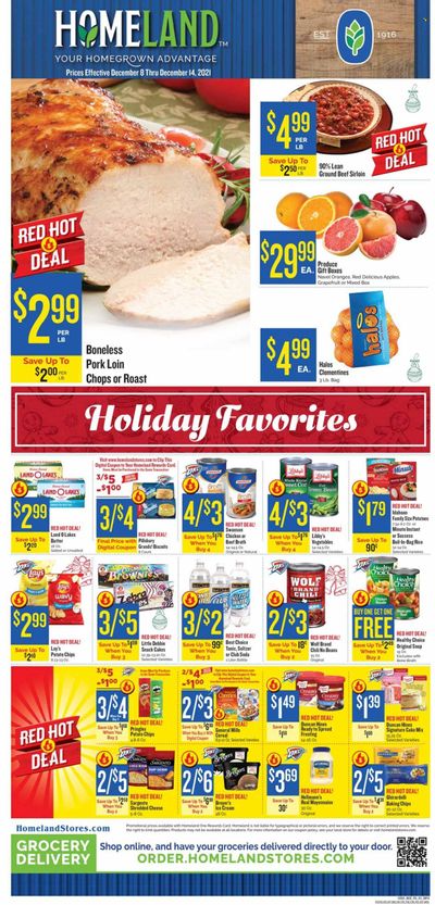 Homeland (OK, TX) Weekly Ad Flyer December 8 to December 15