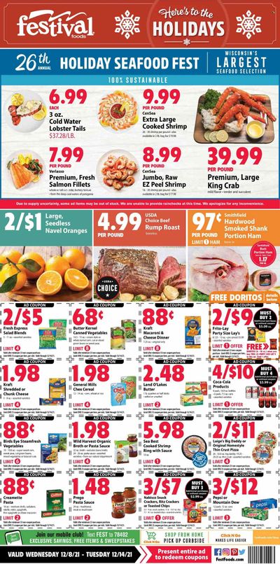 Festival Foods (WI) Weekly Ad Flyer December 8 to December 15