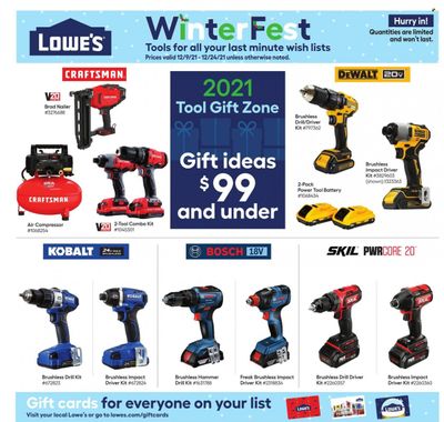 Lowe's Weekly Ad Flyer December 8 to December 15