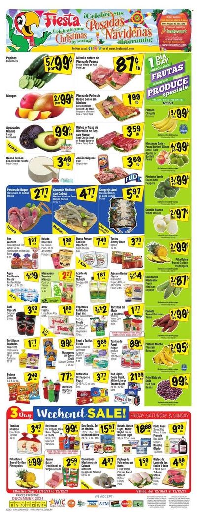 Fiesta Mart (TX) Weekly Ad Flyer December 8 to December 15