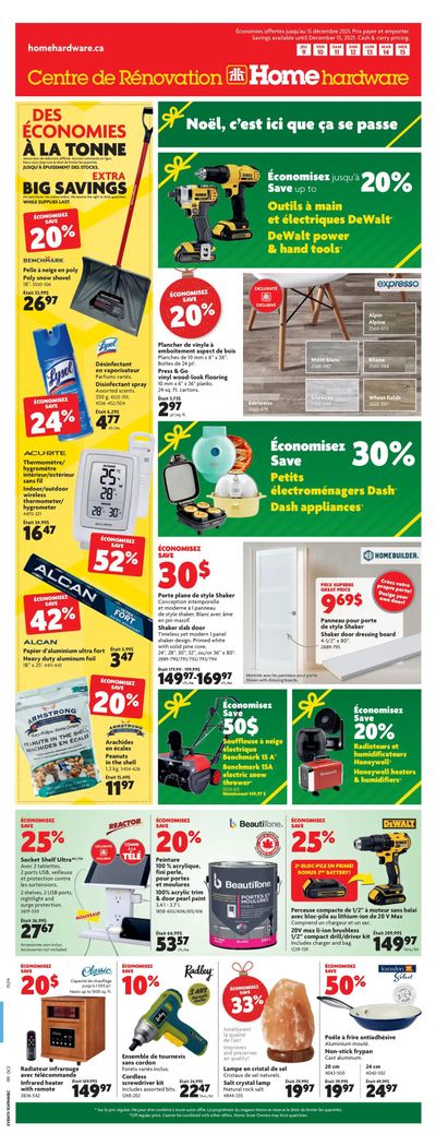 Home Hardware Building Centre (QC) Flyer December 9 to 15