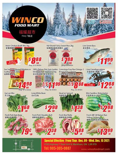 WinCo Food Mart (HWY 7) Flyer December 9 to 15