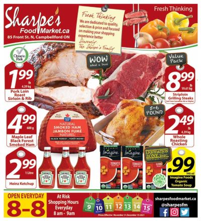 Sharpe's Food Market Flyer December 9 to 15