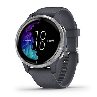 Garmin 010-02173-01 Venu, Granite Blue with Silver Hardware $289.99 (Reg $479.99)