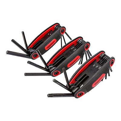 Amazon Basics Folding Hex Key Set - 3-Pack, Metric/SAE/TORX $14.16 (Reg $21.06)