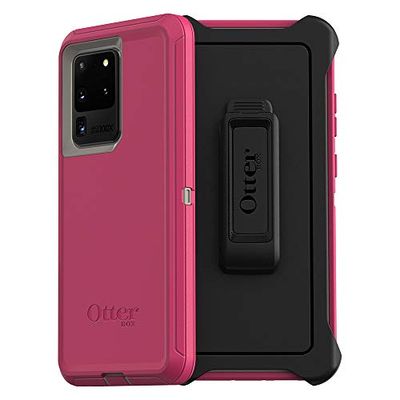 Otterbox Defender Series SCREENLESS Edition Case for Galaxy S20 Ultra/Galaxy S20 Ultra 5G - Love Bug (Raspberry Pink) (Dove/Raspberry) $41.97 (Reg $79.95)
