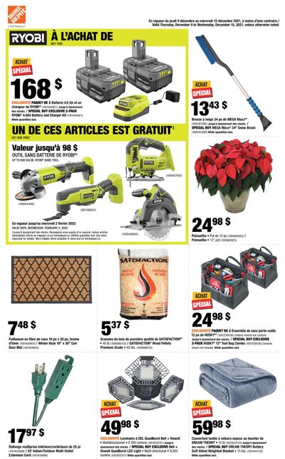 Home Depot (QC) Flyer December 9 to 15