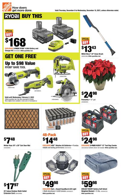 Home Depot (ON) Flyer December 9 to 15