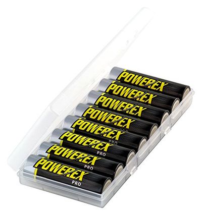 Powerex PRO High Capacity Rechargeable AA NiMH Batteries (1.2V, 2700mAh) - 8-Pack, (MH-8AAPRO-BH) $32.8 (Reg $40.22)