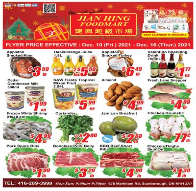 Jian Hing Foodmart (Scarborough) Flyer December 10 to 16
