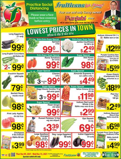 Fruiticana (Greater Vancouver) Flyer December 9 to 15