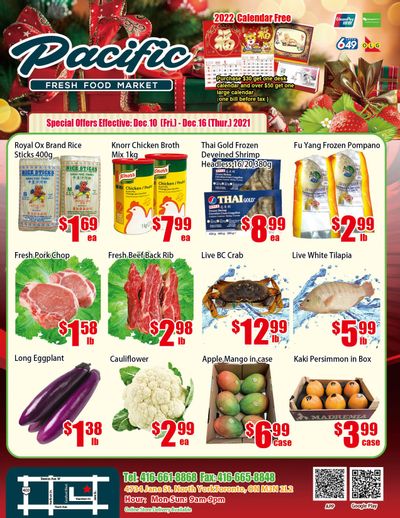 Pacific Fresh Food Market (North York) Flyer December 10 to 16
