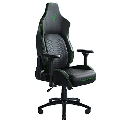 Razer Iskur Gaming Chair: Ergonomic Lumber Support System - Multi-Layered Synthetic Leather - Durable Foam Cushions - Engineered to Carry - Memory Foam Head Cushion $499.96 (Reg $749.99)