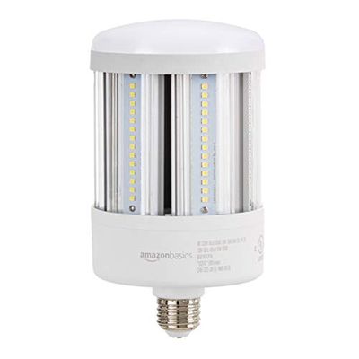 Amazon Basics 50W LED Corn Bulb, 5000 Lumens, 50000 Hours, E26 Base | Cool White $21.06 (Reg $29.11)