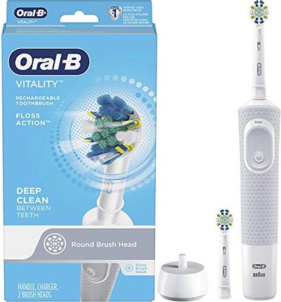 Oral B Vitality Floss Action Rechargeable Power Toothbrush, Blue and White $17.47 (Reg $24.99) Oral B Vitality Floss Action Rechargeable Power Toothbrush, Blue and White $17.47 (Reg $24.99)
