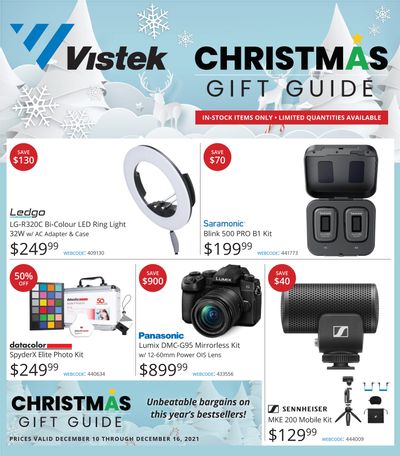 Vistek Christmas Gift Guide December 10 to 16