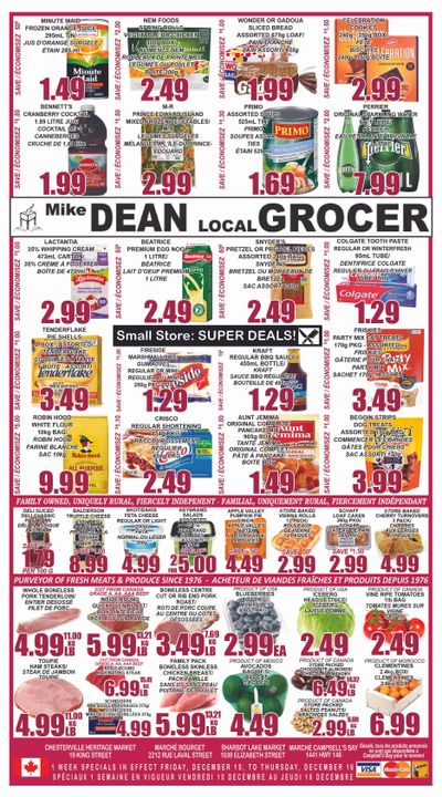 Mike Dean Local Grocer Flyer December 10 to 16