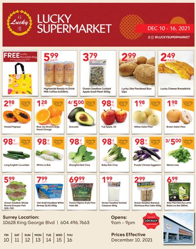 Lucky Supermarket (Surrey) Flyer December 10 to 16