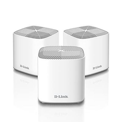 D-Link COVR AX1800 Whole Home Mesh Wi-Fi 6 System - Up to 6500 sq.ft. Coverage, Voice Control w/Amazon Alexa and Google Assistant, Enhanced Parental Controls, 3-Pack (COVR-X1863) $229.99 (Reg $379.99)