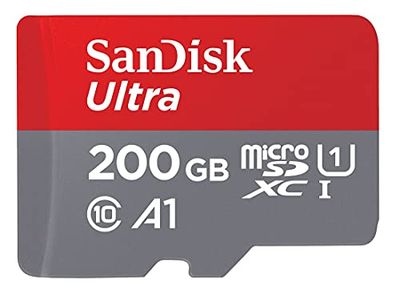 SanDisk 200GB Ultra Microsdxc UHS-I Memory Card with Adapter - 100MB/S, C10, U1, Full HD, A1, Micro SD Card - SDSQUAR-200G-GN6MA $32.25 (Reg $47.99)