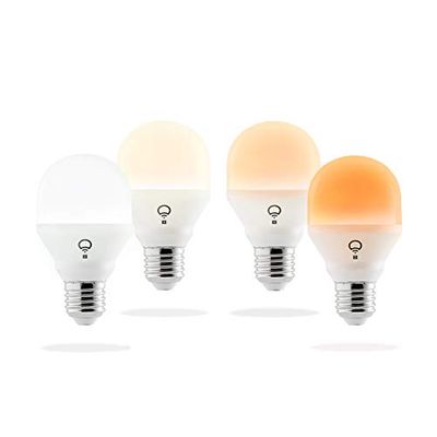 LIFX Mini Day & Dusk (A19) Wi-Fi Smart LED Light Bulb, Adjustable, Dimmable, No Hub Required, Compatible with Alexa, Apple HomeKit and The Google Assistant, Pack of 4 $79.99 (Reg $120.43)