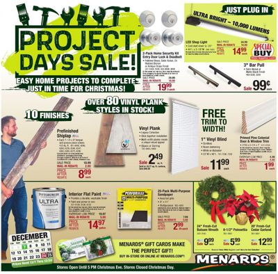 Menards Weekly Ad Flyer December 11 to December 18
