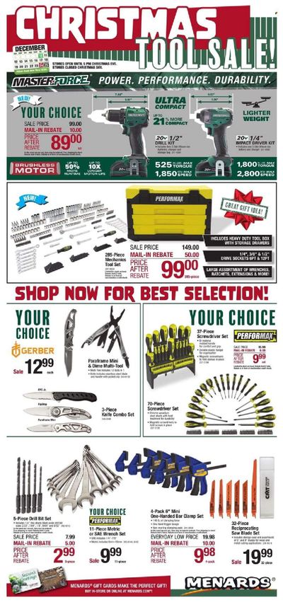 Menards Weekly Ad Flyer December 11 to December 18