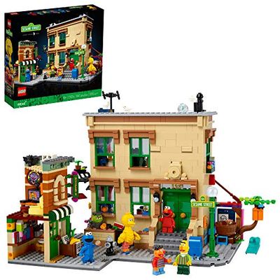 LEGO Ideas 123 Sesame Street 21324 Building Kit; Awesome Build-and-Display Model for Adults Featuring Elmo, Cookie Monster, Oscar The Grouch, Bert, Ernie and Big Bird, New 2021 (1,367 Pieces) $119.99 (Reg $149.94)