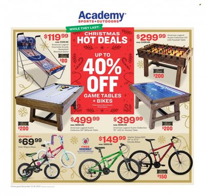 Academy Sports (AL, AR, GA, LA, MO, NC, SC, TN, TX) Weekly Ad Flyer December 12 to December 19