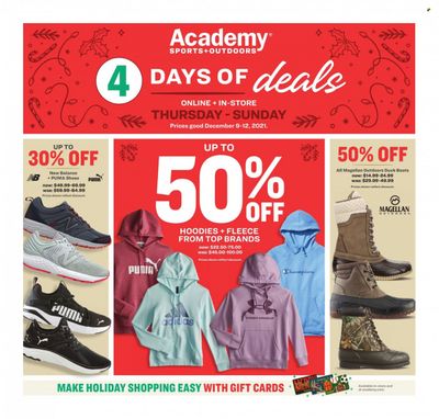 Academy Sports (AL, AR, GA, LA, MO, NC, SC, TN, TX) Weekly Ad Flyer December 12 to December 19
