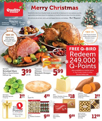 Quality Foods Flyer December 13 to 26
