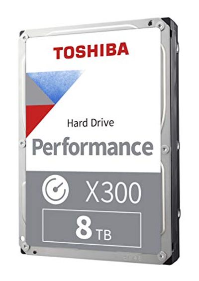 Toshiba X300 8TB Performance & Gaming 3.5-Inch Internal Hard Drive – CMR SATA 6 GB/s 7200 RPM 256 MB Cache - HDWR180XZSTA $199.99 (Reg $228.98)