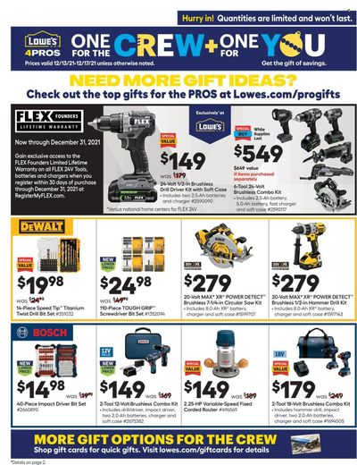 Lowe's Weekly Ad Flyer December 13 to December 20