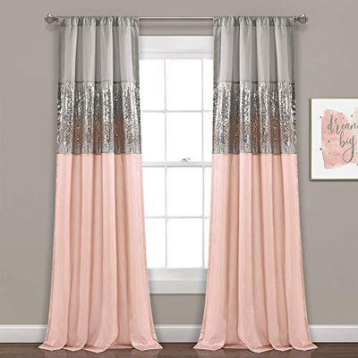 Lush Decor Gray and Blush Night Sky Panel for Living, Bedroom, Dining Room (Single Curtain), 84" x 42" $48.73 (Reg $69.78) Lush Decor Gray and Blush Night Sky Panel for Living, Bedroom, Dining Room (Single Curtain), 84" x 42" $48.73 (Reg $69.78)