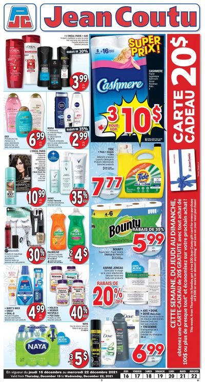 Jean Coutu (QC) Flyer December 16 to 22