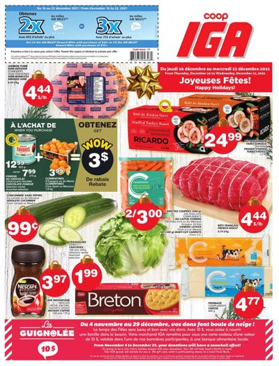 Coop IGA Flyer December 16 to 22