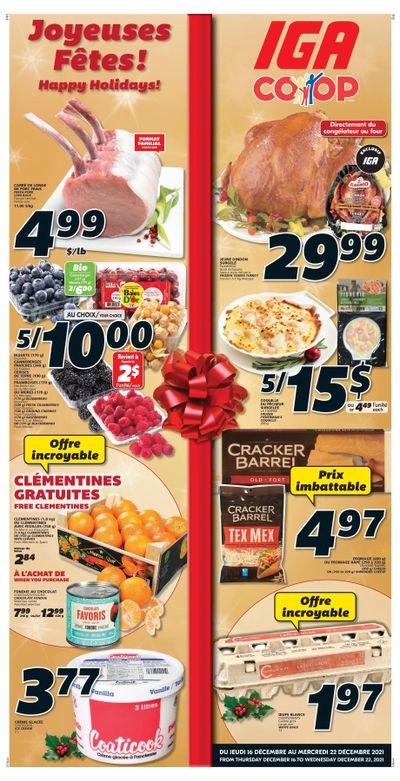 IGA (NB) Flyer December 16 to 22