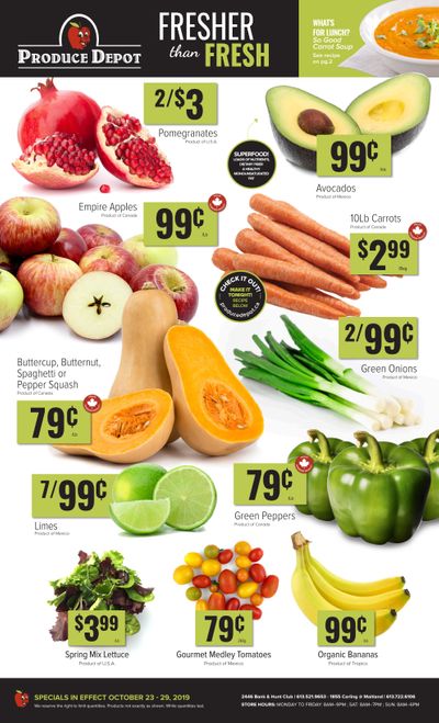 Produce Depot Flyer October 23 to 29