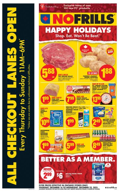 No Frills (ON) Flyer December 16 to 22