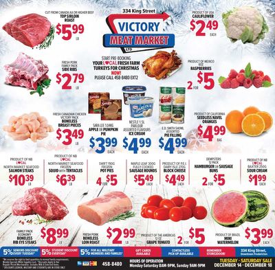 Victory Meat Market Flyer December 14 to 18