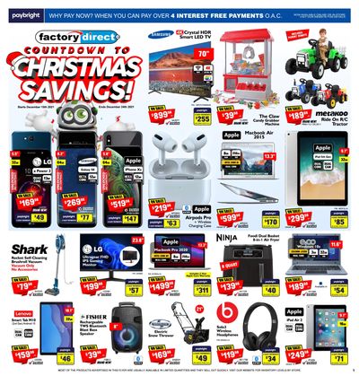 Factory Direct Flyer December 15 to 24