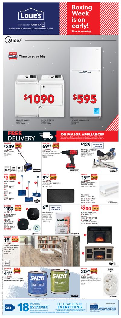 Lowe's Flyer December 16 to 22