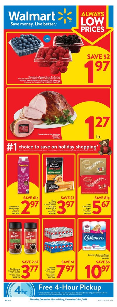 Walmart (Atlantic) Flyer December 16 to 24