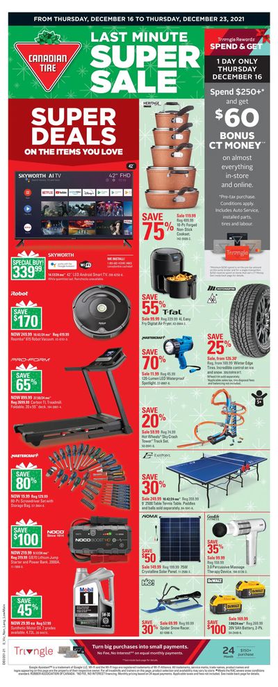 Canadian Tire (West) Flyer December 16 to 23