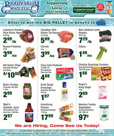 Bulkley Valley Wholesale Flyer December 16 to 31