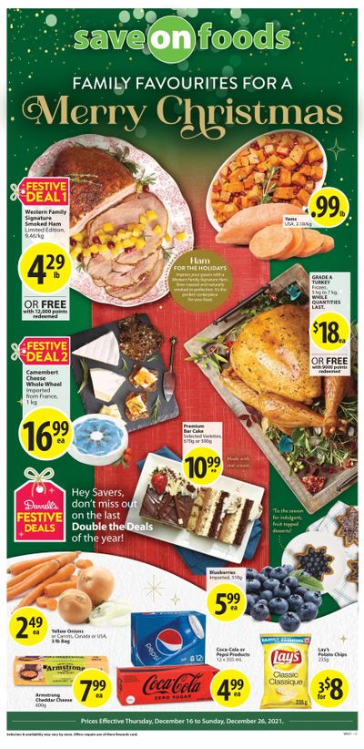 Save on Foods (SK) Flyer December 16 to 26